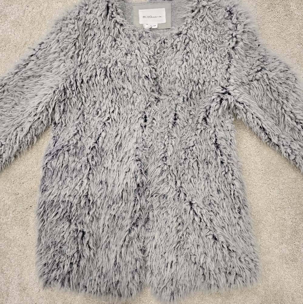 BCBG Generation Faux Fur Gray Jacket